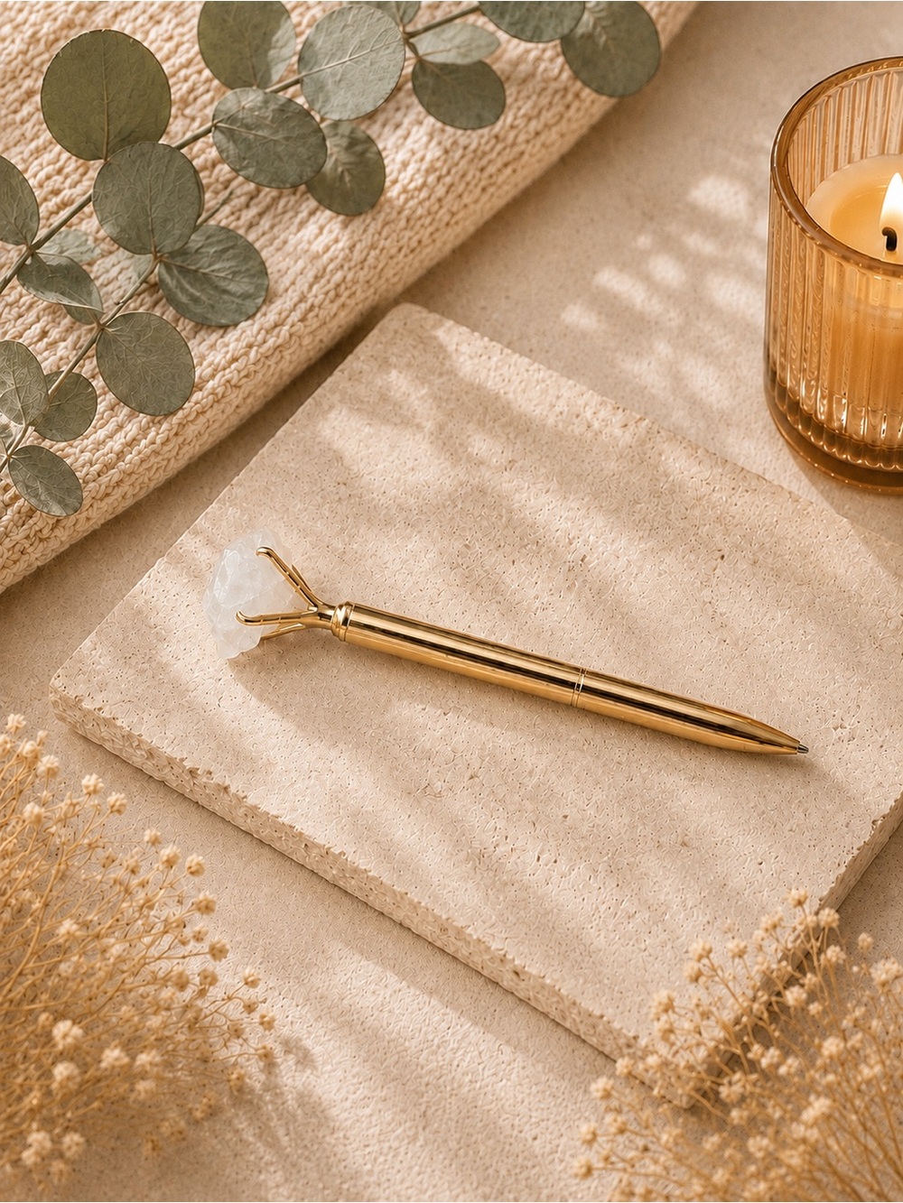 ✨ White crystal pen ✨